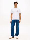 White Performance Embossed Logo T-Shirt  Men