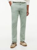 Green Denton Honeycomb Texture Straight Leg Chinos  Men