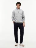 Grey Intechno Knit Quarter-Zip Sweatshirt  Men