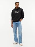 Black Logo French Terry Hoody  Men