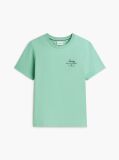Green Logo Jersey Crew Neck T-Shirt  Men