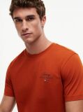 Orange Logo Jersey Crew Neck T-Shirt  Men