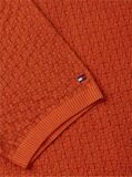 Orange Relaxed Fit Washed Structured Polo Shirt  Men