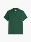 Green Regular Fit Zip Placket Polo Shirt  Men