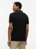 Black Heritage Regular Fit Stripe Trim Polo Shirt  Men
