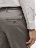 Grey Bleecker Slim Printed Structured Chinos  Men