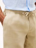 Khaki Dover Linen Blend 8" Inseam Chino Shorts  Men