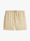 Khaki Dover Linen Blend 8" Inseam Chino Shorts  Men
