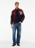 Blue Regular Fit Herringbone Flannel Button-Down Shirt  Men