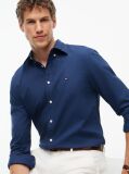Blue Regular Fit Dobby Button-Down Shirt  Men