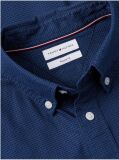 Blue Regular Fit Dobby Button-Down Shirt  Men