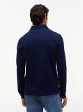 Blue Regular Fit Long Sleeve Polo Shirt  Men