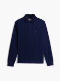 Blue Regular Fit Long Sleeve Polo Shirt  Men
