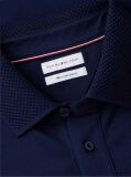 Blue Regular Fit Long Sleeve Polo Shirt  Men