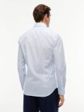 Blue Slim Fit Micro Print Poplin Shirt  Men