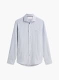 Blue Slim Fit Oxford Stripe Shirt  Men