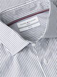 Blue Slim Fit Oxford Stripe Shirt  Men