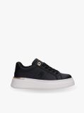 Black TH Monogram Lace-Up Trainers  Girls