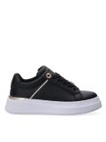 Black TH Monogram Charm Lace-Up Sneakers  Girls
