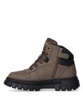 Brown Warm Lined Cleat Lace-Up Boots  Kids Unisex