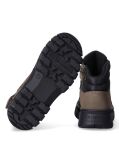 Brown Warm Lined Cleat Lace-Up Boots  Kids Unisex