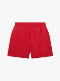 Red Global Stripe Mid Length Swim Shorts  Boys