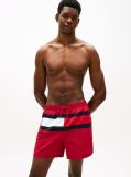 Multi Hilfiger Flag Mid Length Swim Shorts  Men