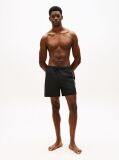 Black Original Logo Mid Length Swim Shorts  Men