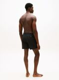Black Original Logo Mid Length Swim Shorts  Men