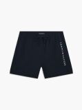 Blue Original Logo Mid Length Swim Shorts  Men