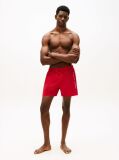 Red Original Logo Mid Length Swim Shorts  Men