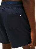 Blue Double Waistband Mid Length Swim Shorts  Men