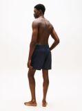 Blue Double Waistband Mid Length Swim Shorts  Men