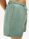 Green Original Ithaca Stripe Mid Length Swim Shorts  Men