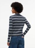 Multi Mock Neck Slim Long Sleeve Top  Women