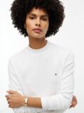 Beige Mock Neck Slim Long Sleeve Top  Women