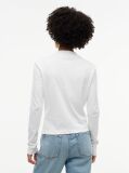 Beige Mock Neck Slim Long Sleeve Top  Women