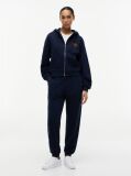 Blue Terry Relaxed Zip-Thru Hoody  Women