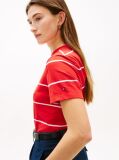 Multi Logo Embroidery Jersey Crew Neck T-Shirt  Women