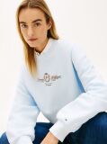 Blue Crest Embroidery Relaxed Terry Sweatshirt  Women