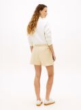 Beige Logo Embroidery Terry Sweat Shorts  Women