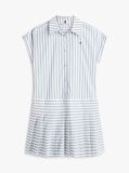 Multi Gold-Tone Button Relaxed Mini Shirt Dress  Women
