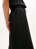 Black Relaxed Wide Leg Pure Linen Trousers  Women