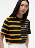 Multi Mixed Stripe Relaxed Crew Neck T-Shirt  Women