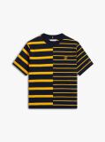 Multi Mixed Stripe Relaxed Crew Neck T-Shirt  Women