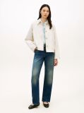 Beige Water Repellent Collared Relaxed Short Jacket  Women