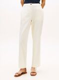 Beige Washed Slim Straight Leg Chinos  Women