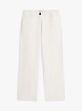 Beige Washed Slim Straight Leg Chinos  Women