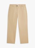 Beige Washed Slim Straight Leg Chinos  Women