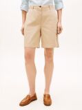 Beige Washed Regular Chino Shorts  Women